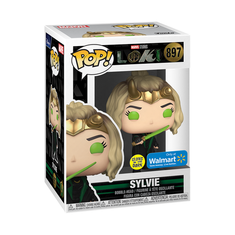 Funko Pop! Marvel LOKI Sylvie #897 *GLOW* WALMART EXCLUSIVE