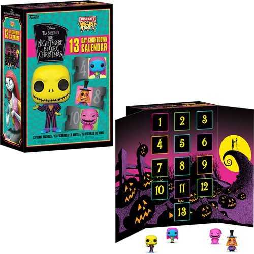 FUNKO POP! MINI - DISNEY The Nightmare Before Christmas Blacklight 13 Day Advent Calendar