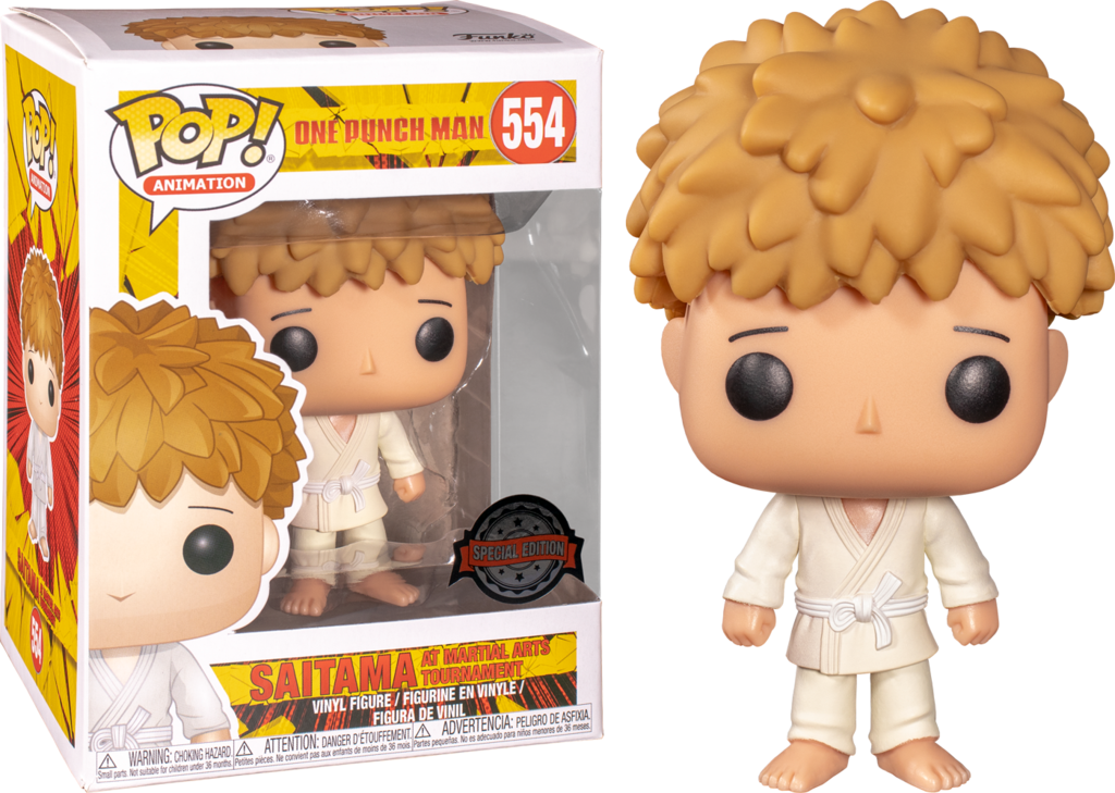 FUNKO POP! ANIMATION: ONE PUNCH MAN - SAITAMA [AT MARTIAL ARTS TOURNAMENT] **HOT TOPIC EXCLUSIVE** #554