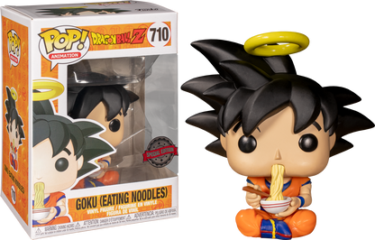 FUNKO POP! ANIMATION: DRAGON BALL Z [DBZ] - GOKU [EATING NOODLES] **AMAZON EXCLUSIVE** #710