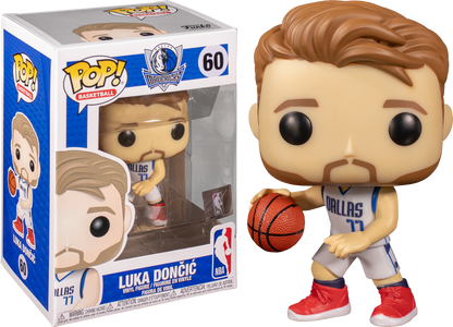 FUNKO POP! BASKETBALL [NBA]: DALLAS MAVERICKS - LUKA DONCIC [WHITE HOME JERSEY] #60