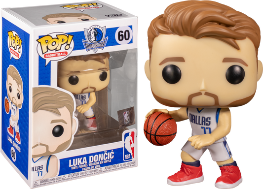 FUNKO POP! BASKETBALL [NBA]: DALLAS MAVERICKS - LUKA DONCIC [WHITE HOME JERSEY] #60