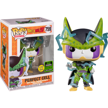 FUNKO POP! ANIMATION: DRAGON BALL Z [DBZ] - PERFECT CELL [GITD] **2020 ECCC EXCLUSIVE** #759