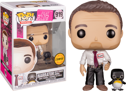 Funko Pop! Fight Club - Narrator w/ Power Animal (CHASE) #919