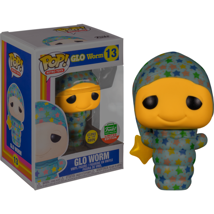 Funko Pop! Retro Toys GLO WORM Glow in the dark *FUNKO SHOP EXCLUSIVE* #13