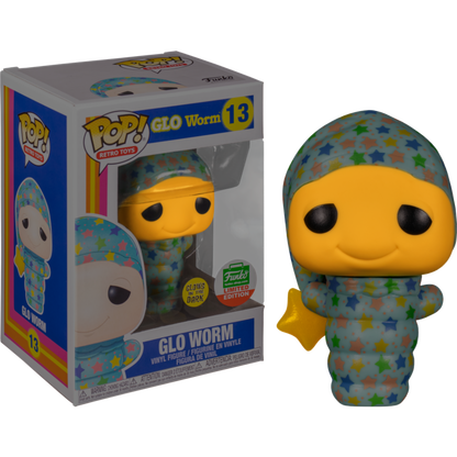 Funko Pop! Retro Toys GLO WORM Glow in the dark *FUNKO SHOP EXCLUSIVE* #13