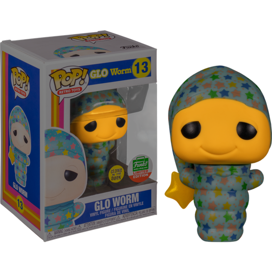 Funko Pop! Retro Toys GLO WORM Glow in the dark *FUNKO SHOP EXCLUSIVE* #13