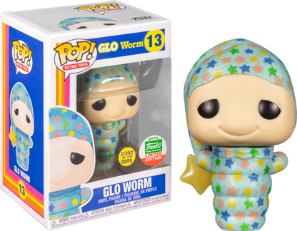 Funko Pop! Retro Toys GLO WORM Glow in the dark *FUNKO SHOP EXCLUSIVE* #13