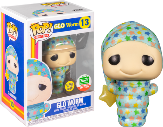 Funko Pop! Retro Toys GLO WORM Glow in the dark *FUNKO SHOP EXCLUSIVE* #13