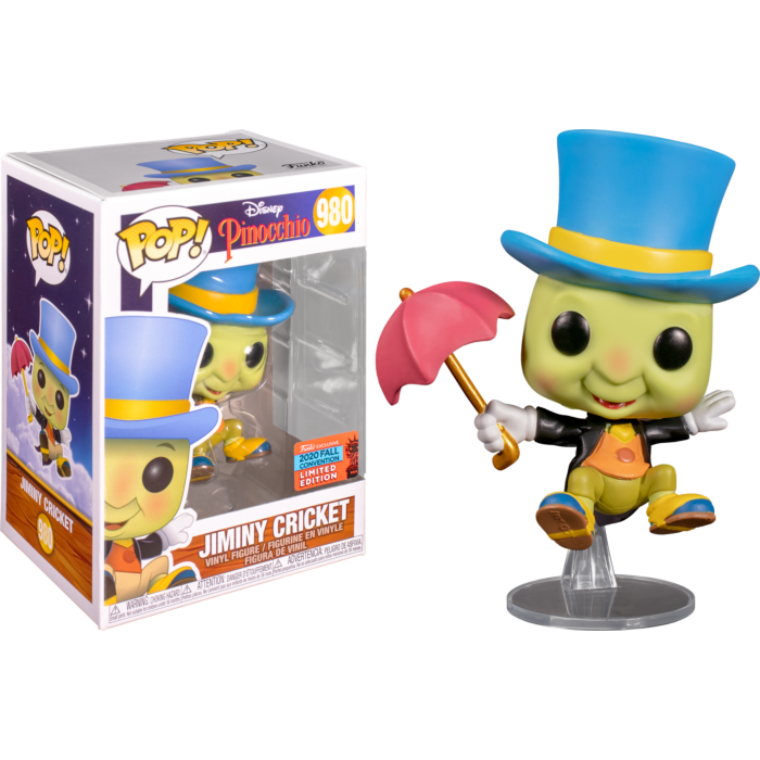 Funko Pop! Disney: Pinocchio - Jiminy Cricket #980 [2020 Fall Shared Convention Exclusive]
