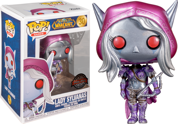 Funko Pop Games METALLIC SYLVANAS WORLD of WARCRAFT #30 SPECIAL EDITION