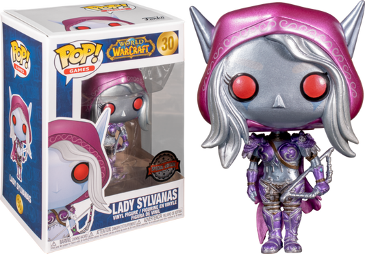 Funko Pop Games METALLIC SYLVANAS WORLD of WARCRAFT #30 SPECIAL EDITION