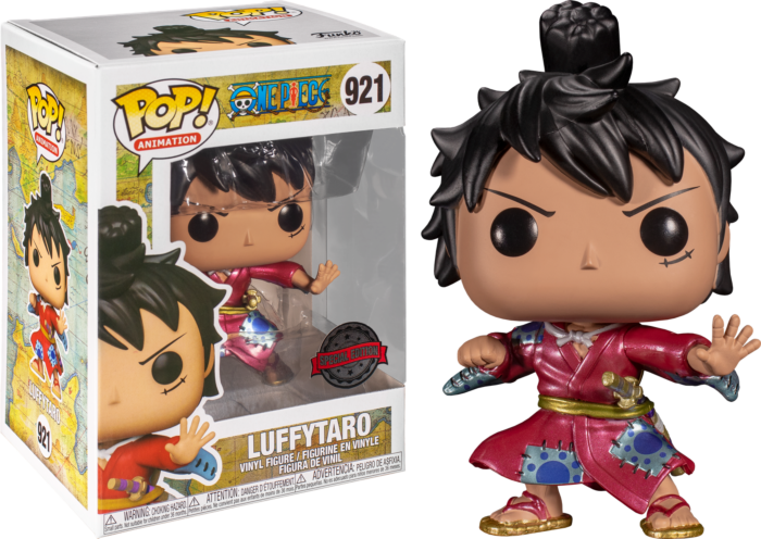 FUNKO POP! ANIMATION: ONE PIECE - LUFFYTARO [IN KIMONO - METALLIC] **HOT TOPIC EXCLUSIVE** #921