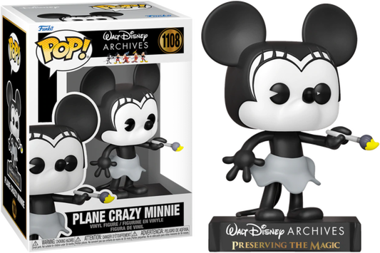 Funko Pop! Disney Archives PLANE CRAZY MINNIE MOUSE 1928 #1108