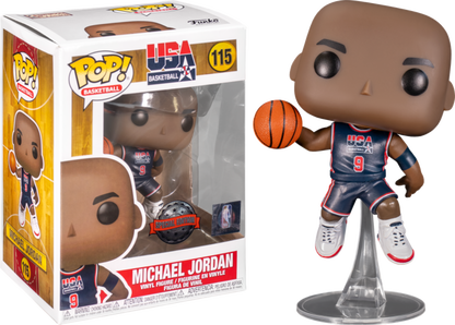FUNKO POP! BASKETBALL [1992 TEAM USA] - MICHAEL JORDAN [NAVY BLUE JERSEY] **FOOT LOCKER EXCLUSIVE** #115