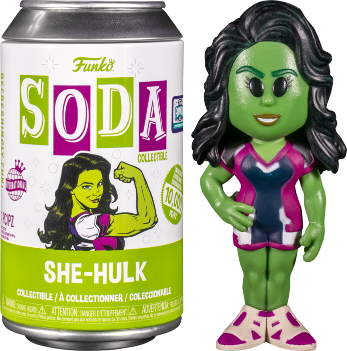 2022 FUNKON II MARVEL DISNEY+ SHE-HULK SODA VINYL LIMITED EDITION *EXCLUSIVE*