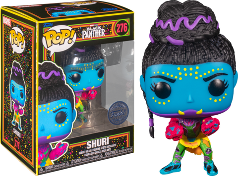 FUNKO POP! MARVEL BLACK PANTHER SHURI BLACKLIGHT [SPECIAL EDITION EXCLUSIVE] #276