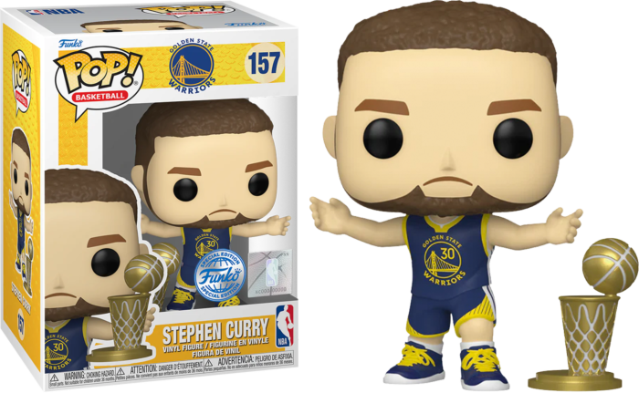 Funko Pop! NBA Golden State Warriors Stephen Curry with Trophy [SPECIAL EDITION Exclusive] #157