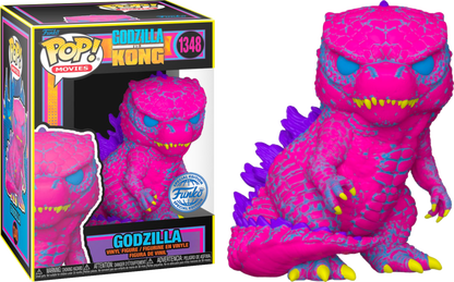 FUNKO POP! GODZILLA VS KONG BLACK LIGHT GODZILLA & MOTHRA #1347 [EXCLUSIVE]