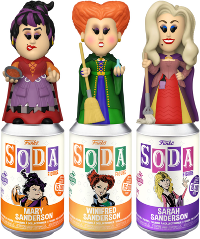 FUNKO SODA VINYL HOCUS POCUS THE SANDERSON SISTERS [FUNKO SHOP EXCLUSIVE] LIMITED 15,000 PC!