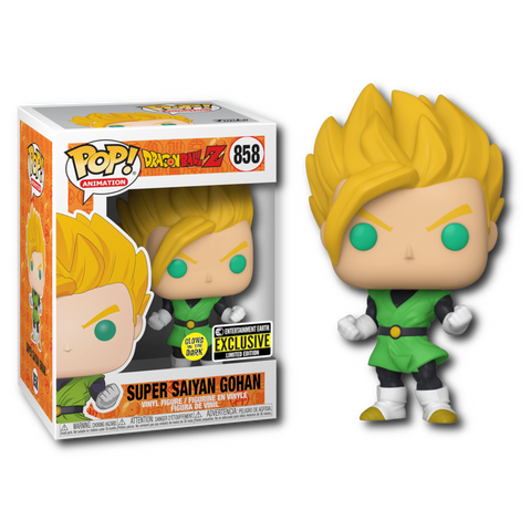 FUNKO POP! ANIMATION: DRAGON BALL Z [DBZ] - SUPER SAIYAN [SS] GOHAN [GITD] **ENTERTAINMENT EARTH EXCLUSIVE** #858