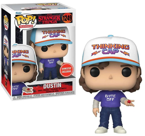 FUNKO POP! TELEVISION STRANGER THINGS DUSTIN #1249 [GAMESTOP EXCLUSIVE]