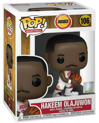 FUNKO POP! BASKETBALL [NBA LEGENDS]: HOUSTON ROCKETS - HAKEEM OLAJUWON [WHITE HOME JERSEY] #106