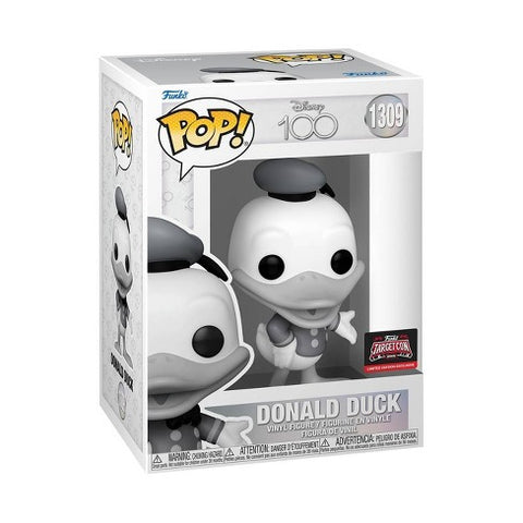 Funko Pop! DISNEY 100 DONALD DUCK GREYSCALE [TARGETCON EXCLUSIVE] #1309