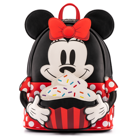 LOUNGEFLY DISNEY MINNIE OH MY SWEETS COSPLAY MINI BACKPACK