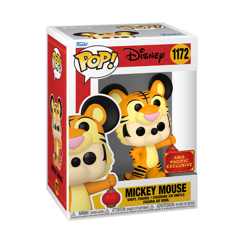Funko Pop! Asia Pacific Exclusive Disney Mickey Mouse Year of the Tiger - Chinese Zodiac 2022  #1172