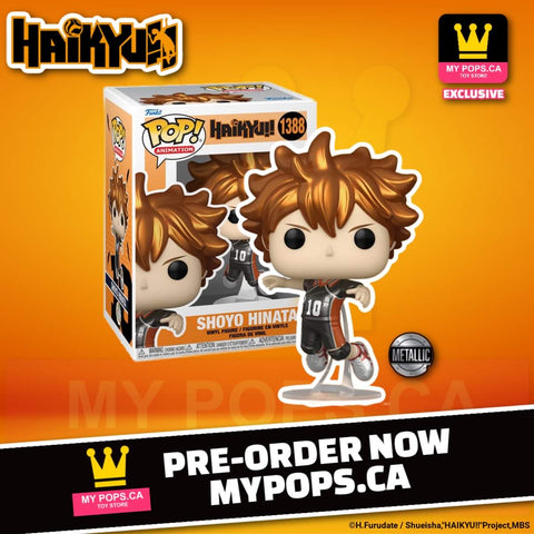 Funko Pop! ANIME HAIKYU!! METALLIC SHOYO HINATA #1388 [EXCLUSIVE] *PREORDER*