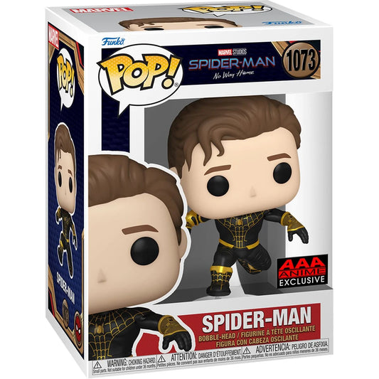 Funko Pop! MARVEL: NO WAY HOME SPIDER-MAN BLACK SUIT *AAA ANIME EXCLUSIVE*  #1073