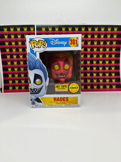 FUNKO POP! DISNEY HADES CHASE GLOW GITD #381 [HOT TOPIC]