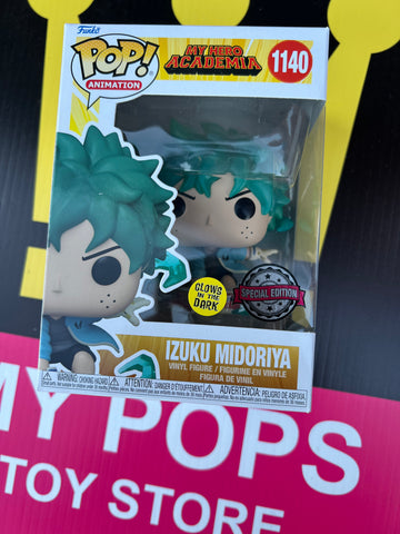 FUNKO POP! ANIMATION: MY HERO ACADEMIA -  DEKU IZUKU MIDORIYA GLOW IN THE DARK  #1140 [SPECIAL EDITION EXCLUSIVE]