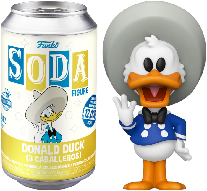 DONALD DUCK 3 CABALLEROS FUNKO SODA VINYL LIMITED EDITION LE 12,000
