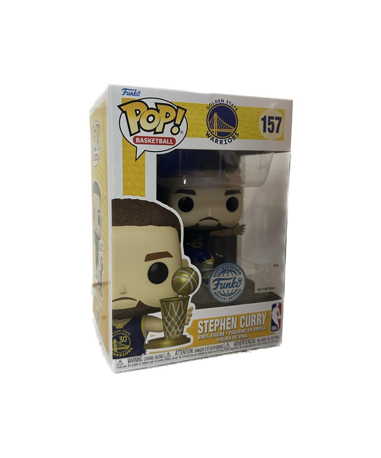 Funko Pop! NBA Golden State Warriors Stephen Curry with Trophy