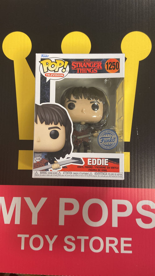 Funko Pop! Television: Stranger Things (Season 4) - Eddie Munson (with Guitar) #1250 [Special Edition]