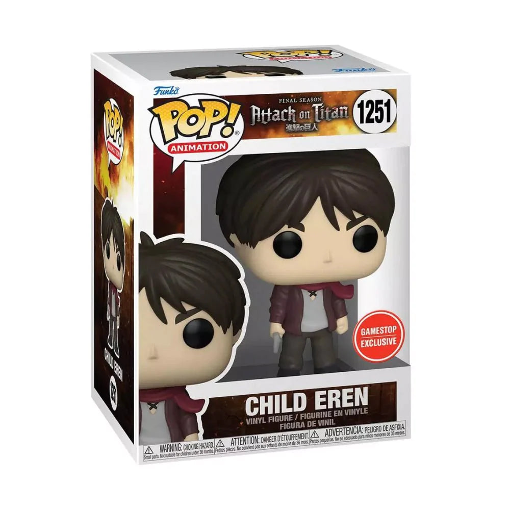 FUNKO POP! ANIMATION: ATTACK ON TITAN [A.O.T.] - CHILD EREN #1251 [GAMESTOP EXCLUSIVE]