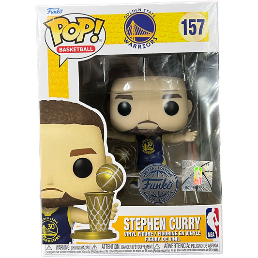 Funko Pop! NBA Golden State Warriors Stephen Curry with Trophy [SPECIAL EDITION Exclusive] #157
