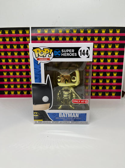 FUNKO POP! DC HEROES BATMAN YELLOW CHROME #144 [TARGET EXCLUSIVE]