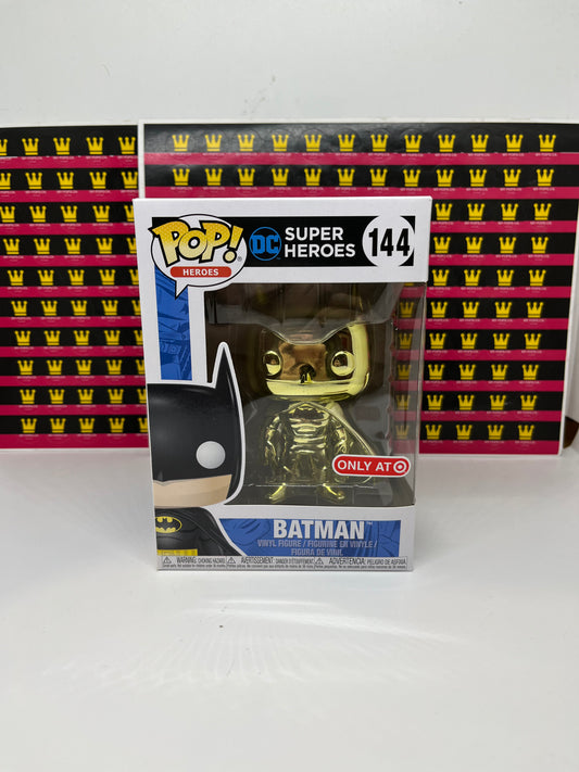 FUNKO POP! DC HEROES BATMAN YELLOW CHROME #144 [TARGET EXCLUSIVE]