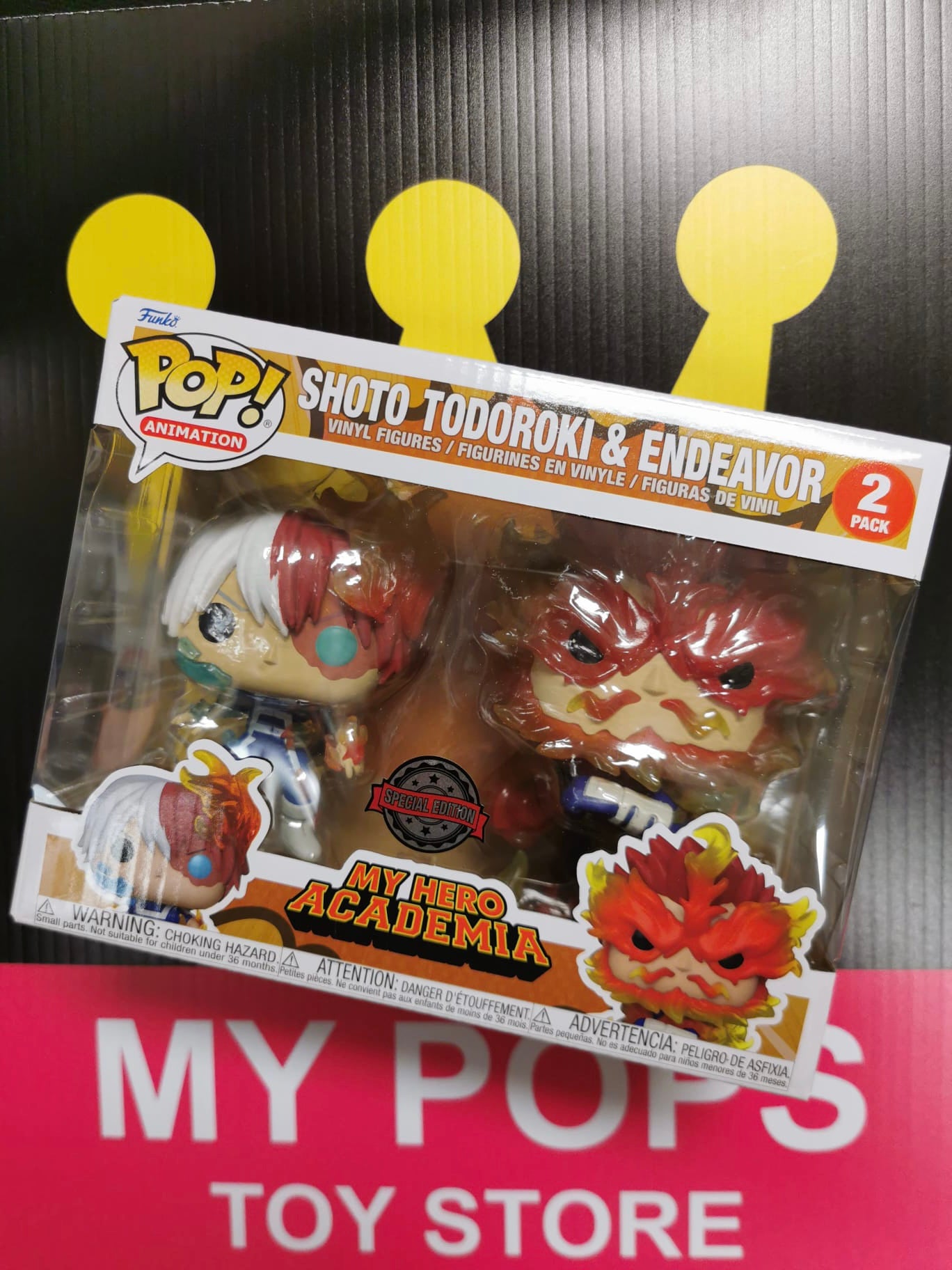 FUNKO POP! MY HERO ACADEMIA SHOTO TODOROKI & ENDEAVOR 2 PACK EXCLUSIVE