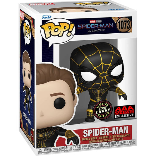 Funko Pop! MARVEL: NO WAY HOME SPIDER-MAN BLACK SUIT *AAA ANIME EXCLUSIVE*  #1073