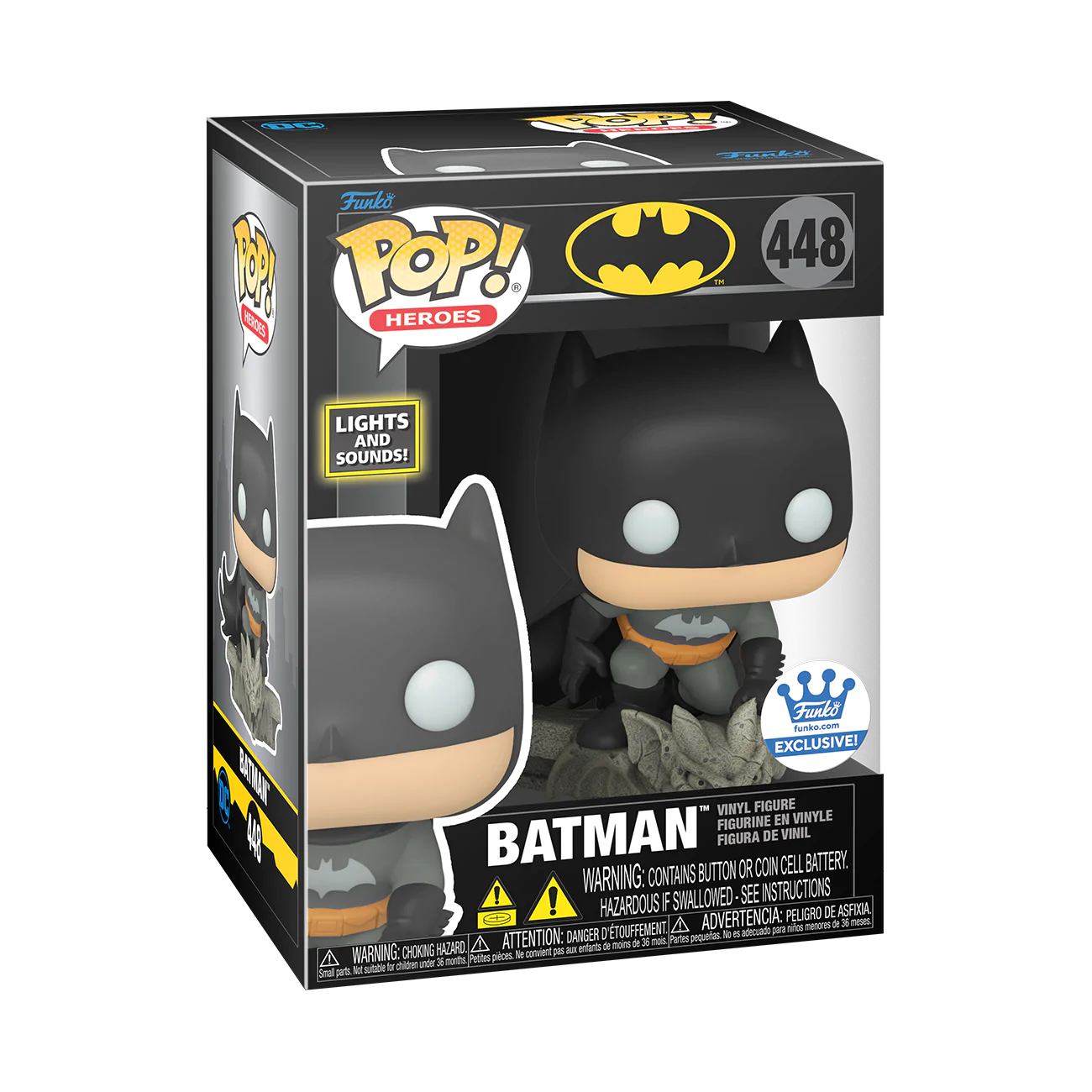 FUNKO POP! BATMAN (LIGHTS AND SOUNDS) - DC COMICS [FUNKO SHOP EXCLUSIVE] #448