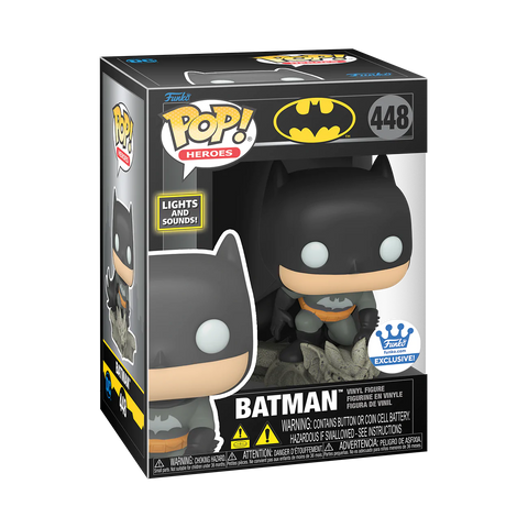 FUNKO POP! BATMAN (LIGHTS AND SOUNDS) - DC COMICS [FUNKO SHOP EXCLUSIVE] #448