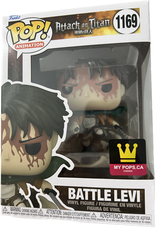 FUNKO POP! ANIMATION: ATTACK ON TITAN [A.O.T.] - BATTLE LEVI #1169 [MYPOPS EXCLUSIVE]