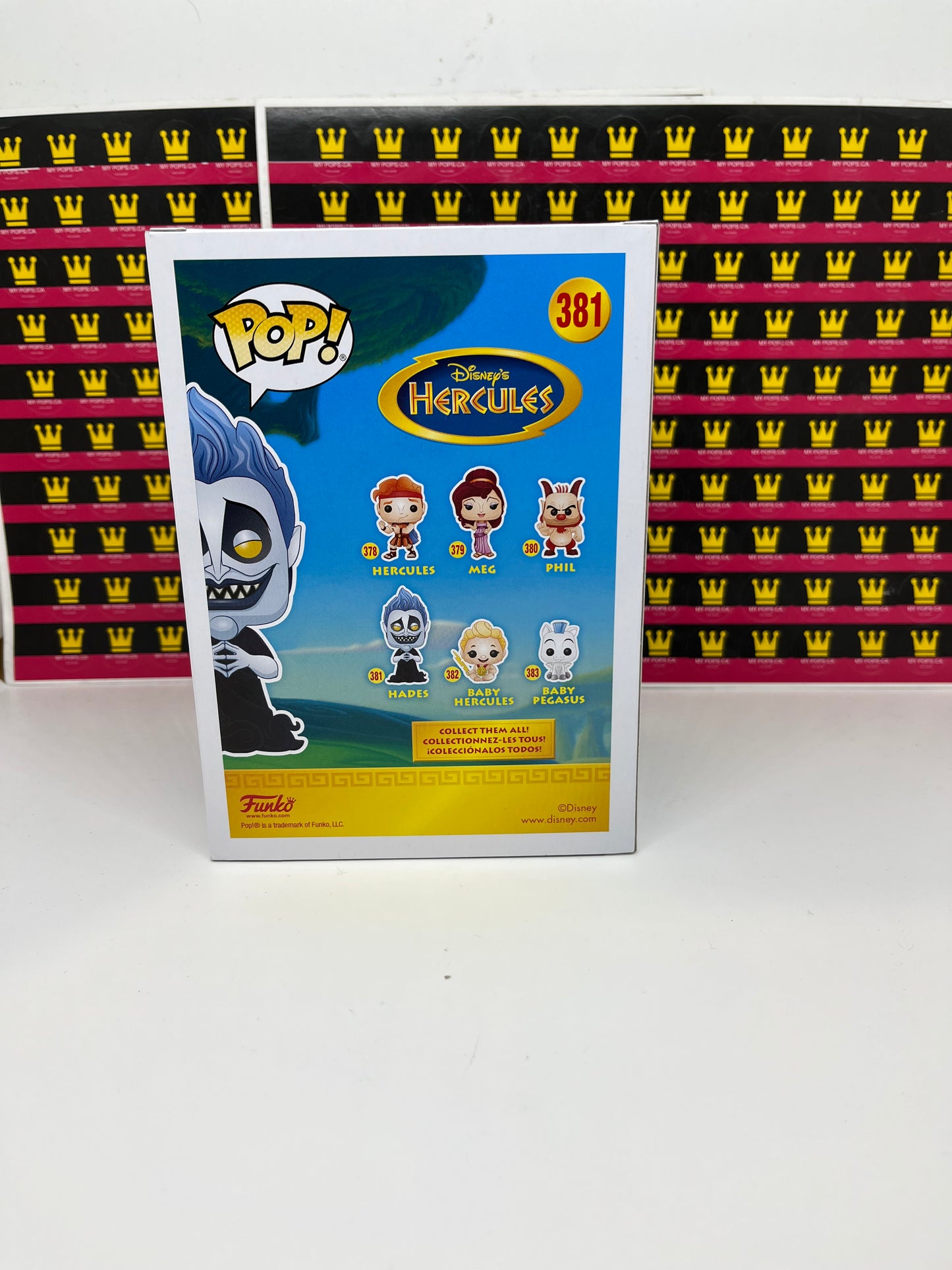 FUNKO POP! DISNEY HADES CHASE GLOW GITD #381 [HOT TOPIC]