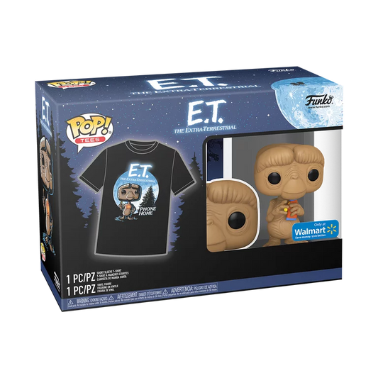 FUNKO POP! & TEE [MOVIE]: ET with REESES **WALMART EXCLUSIVE** [SMALL - XXL]