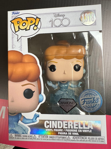 Funko Pop! Disney 100 CINDERELLA DIAMOND GLITTER #1318 [SPECIAL EDITION]