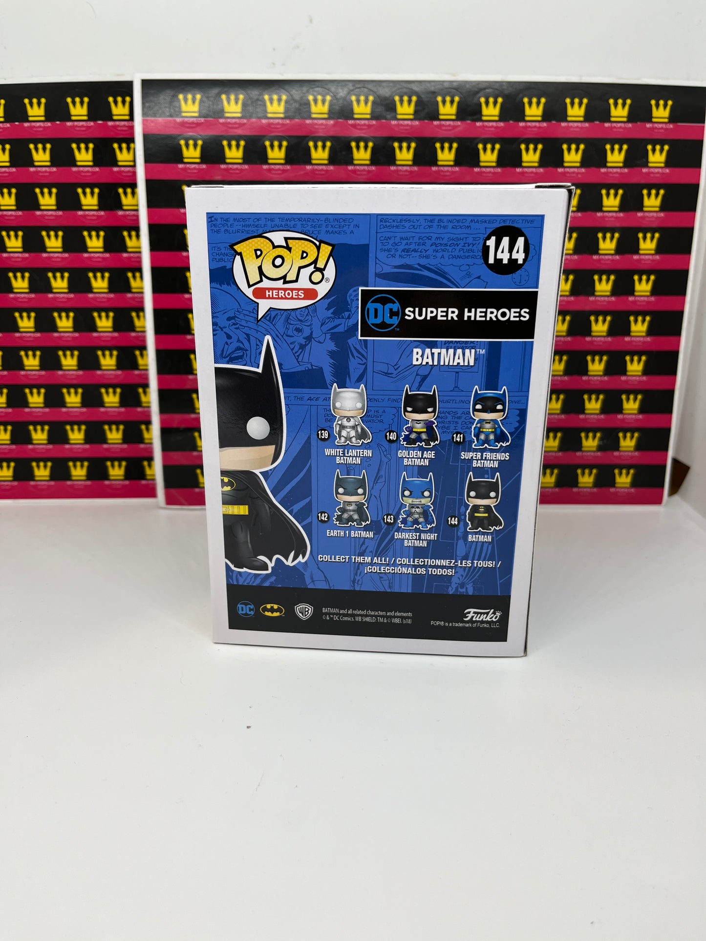 FUNKO POP! DC HEROES BATMAN YELLOW CHROME #144 [TARGET EXCLUSIVE]